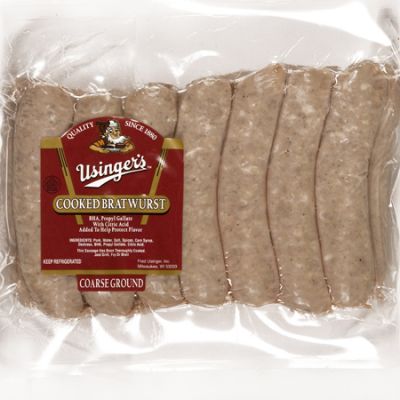 Cooked Bratwurst - Coarse Ground - Bag