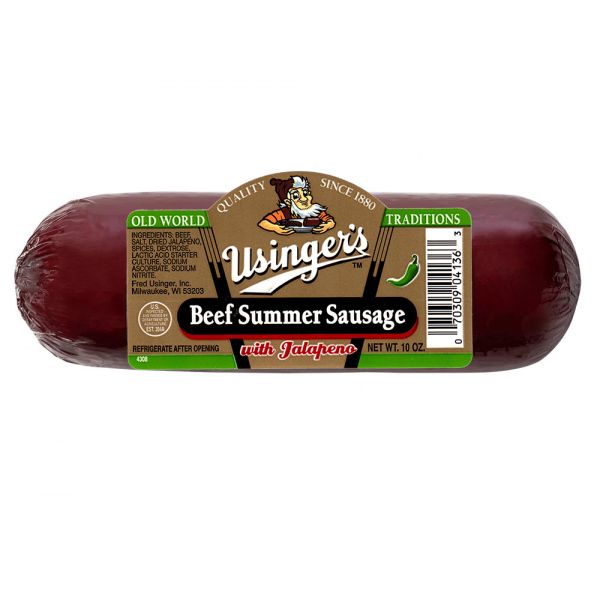 Beef Summer Sausage with Jalapeno