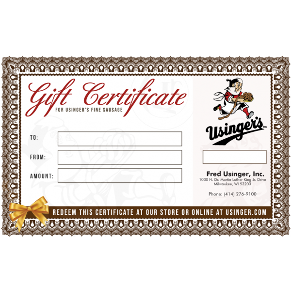 Gift Certificate