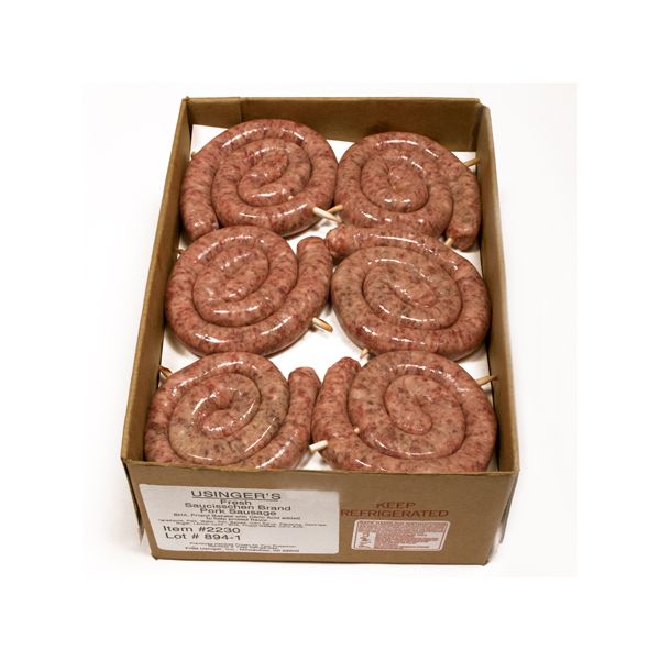 Saucisschen Pork Sausage skewer stick coiled 2230