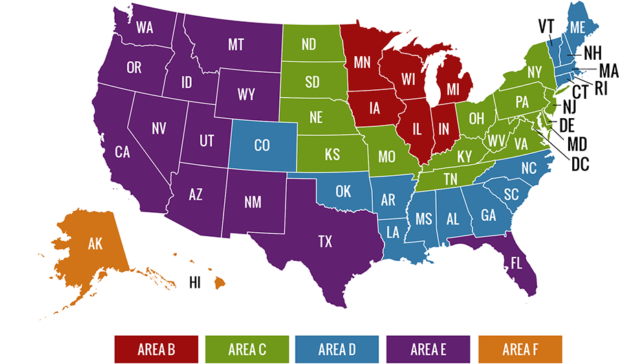Holiday Shipping Map